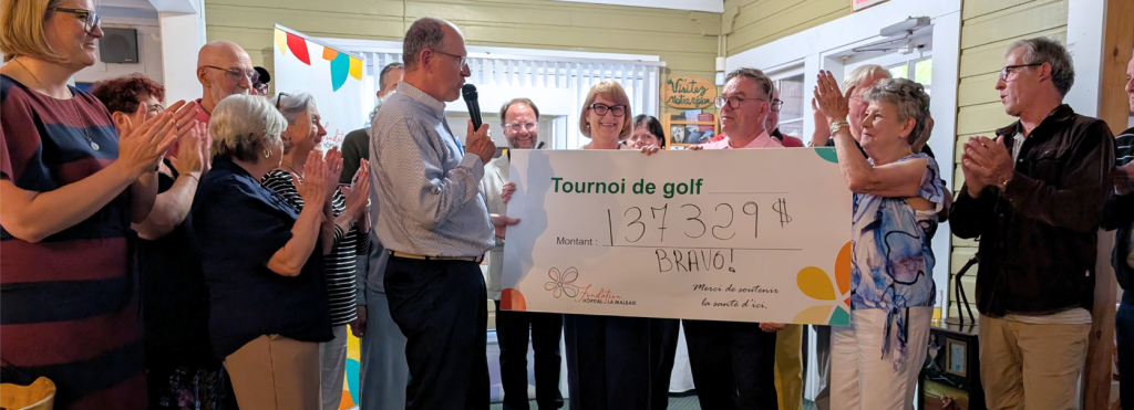 Gilles Warren dévoile le montant amassé lors du Tournoi de golf 2026 de la Fondation Hôpital de La Malbaie